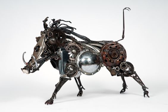 Warthog from car parts by James Corbett